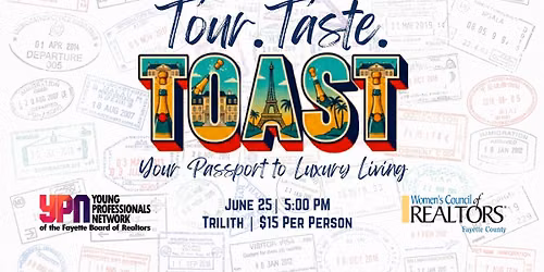 Tour. Taste. Toast. FCBR YPN X WCR Trilith Tour