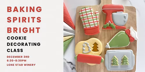 Baking Spirits Bright Cookie Decorating Class