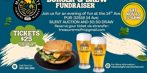 BURGER & BREWS Fundraiser