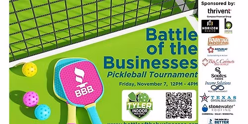 Battle of the Businesses pickleball tournament!