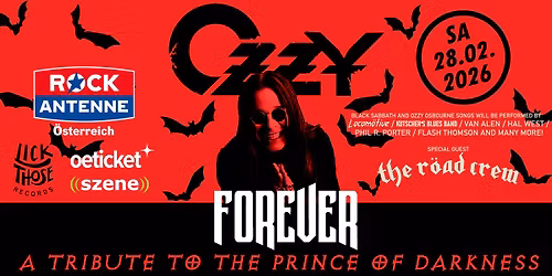 OZZY FOREVER: A TRIBUTE TO THE PRINCE OF DARKNESS + Special Guest: THE R\u00d6AD CREW