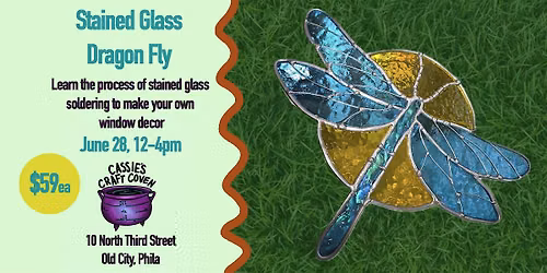Introduction to Stained Glass: Dragon Fly
