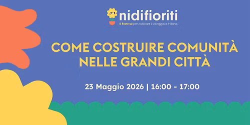 Come costruire comunit\u00e0 nelle grandi citt\u00e0