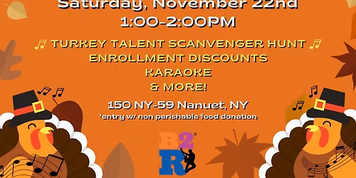 Thanksgiving Musical Scavenger Hunt & Food Drive