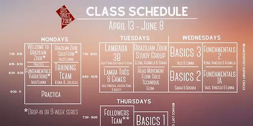 Progressive Zouk & Lambada Classes