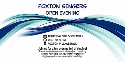Foxton Singers Open Evening
