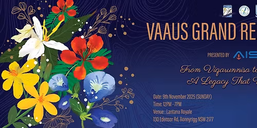 "VAAUS Grand Reunion and Charity Event 2025" Presented by AIS Marine Investments.