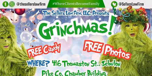 Grinchmas (is FREE) with The Sellers Law Firm, LLC
