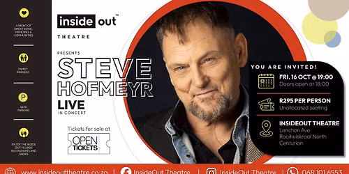 Steve Hofmeyr LIVE