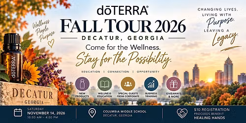 doTERRA Fall Tour 2026 \u2014 Decatur, Georgia