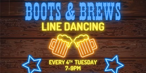 Boots and Brews Line Dancing at Athentic