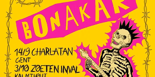 SAINT VICIOUS: PUNK NIGHT @CABRON (BONAKAR+THE PERSEKUTORS)