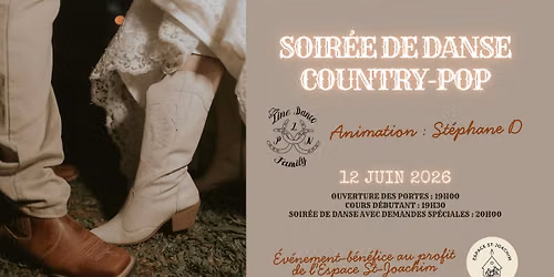 Soir\u00e9e de danse en ligne country-pop au profit de l\u2019Espace St-Joachim \u2728\ud83e\udd20
