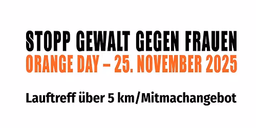 Gemeinsamer Lauf zum Orange Day