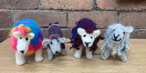 Needle Felted Funky Sheep 