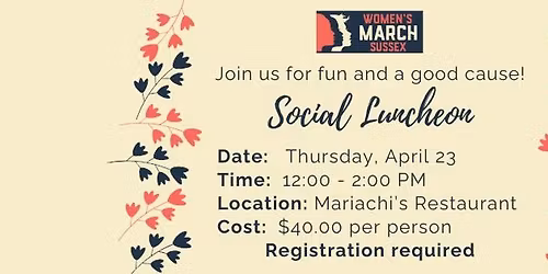 Women's March Sussex Social Luncheon