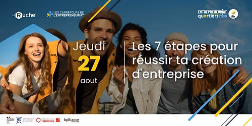 Les 7 \u00e9tapes pour r\u00e9ussir ta cr\u00e9ation d'entreprise