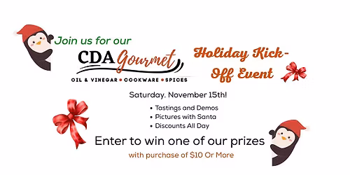 CDA Gourmet 3rd Annual Holiday Kickoff!
