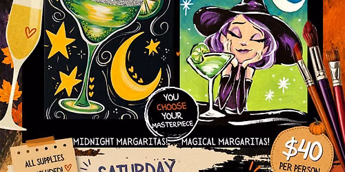 Magical Midnight Margarita Paint and Sip Party!