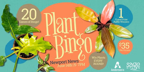 Plant Bingo at Sage Kitchen Newport News