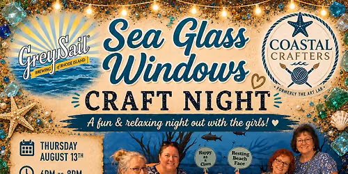 Sea Glass Windows @ Grey Sail Brewing Company in Westerly RI Thursday August 13th 6pm-8pm W\/Rain Dat