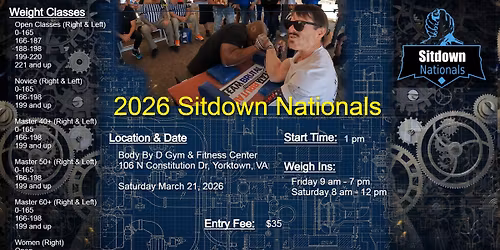 2026 SITDOWN NATIONALS ARM WRESTLING TOURNAMENT