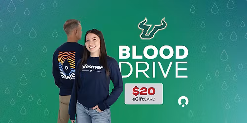 USF February Blood Drives | Free $20 eGift Card!