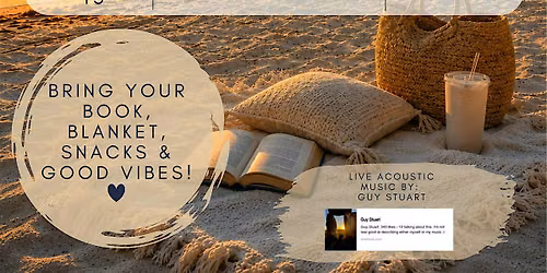 Booked at Sunset - Silent beach reading