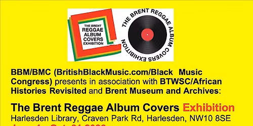 The Brent Reggae Album Covers Exhibition 2026