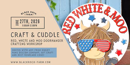 Red, White & MOO | Highland Cow Crafting Workshop
