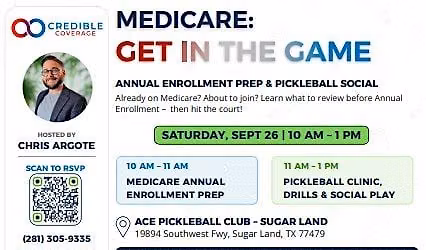 Learn the Game! Medicare & Pickleball Class