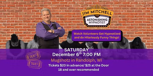 Astonishing Hypnotist at Mugshotz