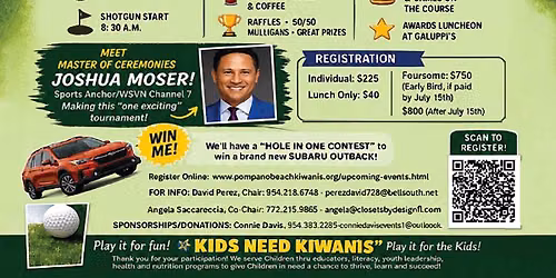 2026 Annual Mike Franklin Memorial Golf Tournament hosted by Kiwanis Club of Pompano Beach 