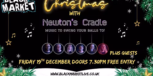 Christmas with Newton\u2019s Cradle \ud83c\udfa4 \ud83c\udf84\ud83e\udd42