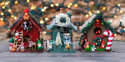 Make your own Holiday Gnome Home Miniature craft workshop