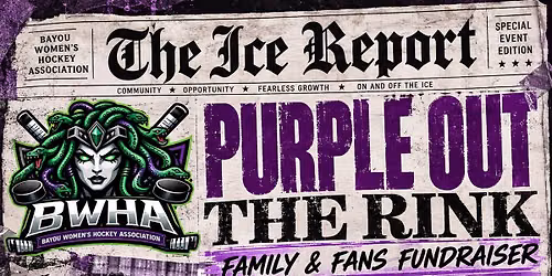 BWHA Purple Out the Rink! \ud83d\udc9c Family & Fans Skate!