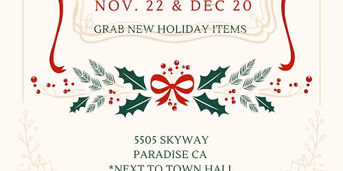 PARADISE FARMERS MARKET SPECIAL HOLIDAY EVENT
