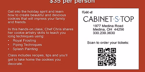 Holiday Cookie Decorating Class at Cabinet-S-Top