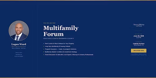 Free Multifamily Forum for Ventura and Santa Barbara County Landlords