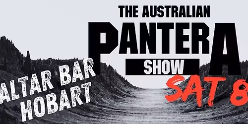 Australian Pantera Show - ALTAR BAR HOBART NOV 8