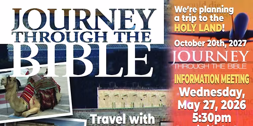 Holy Land Trip Information Meeting