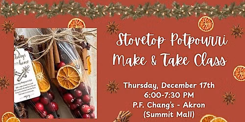 Stovetop Potpourri Make & Take Class