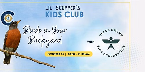 Lil' Scuppers Kid\u2019s Club: Birds in Your Backyard with BSBO