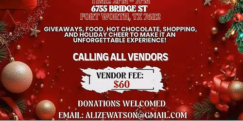 Christmas Pop Up Shop & Toy Drive