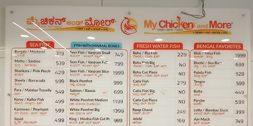 Bangalore Fish shop
