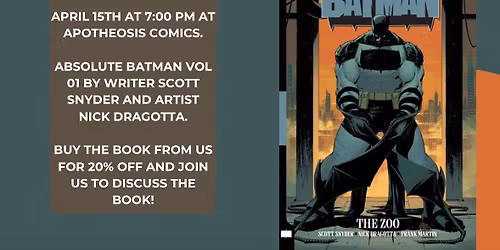 Apotheosis Book Club - Absolute Batman Vol. 01