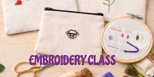 Embroidery class at Create in me Art Studio- Battle Creek 