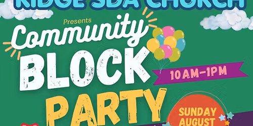 Community Block Party and Backpack Giveaway