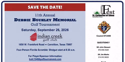 11th Annual Debbie Buckley Memorial Golf Tournament