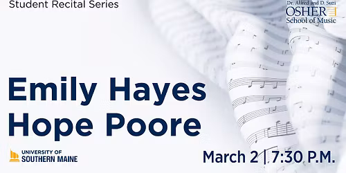 Student Recital Series: Emily Hayes & Hope Poore